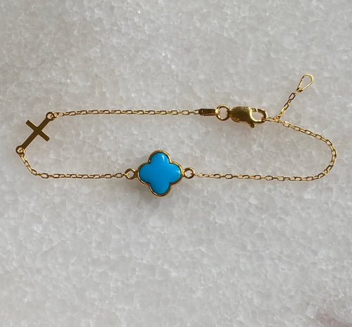 Cleopatra medium turquoise bracelet