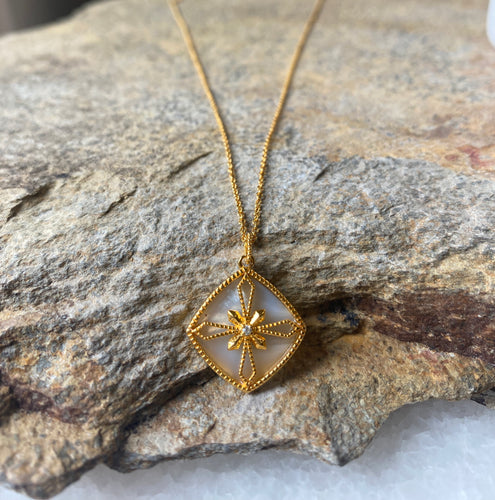 Cross on Mother of Pearl