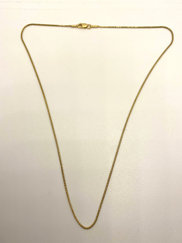 Curved 9k Gold Chain