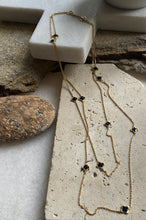 Long  enamel Clover Necklace