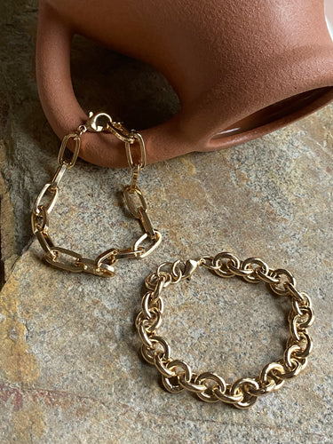 Rose plated steel bracelet