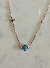 Cleopatra turquoise necklace (yellow, rose gold & Silver)