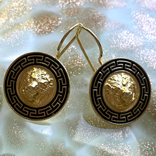 Lion earrings (French hook)