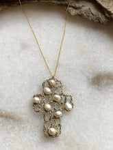 Heavenly  Vasso cross pearl necklace