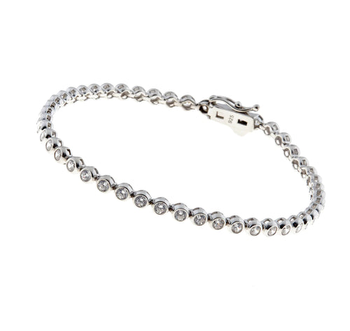 Bezel tennis bracelet