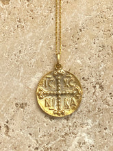 ICXC cross on coin necklace