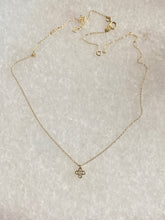 14k diamond cross necklace