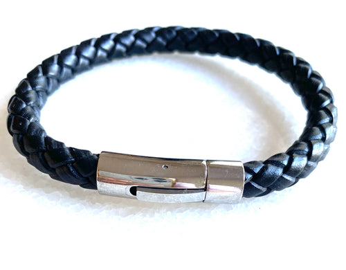 Plaited men’s bracelet