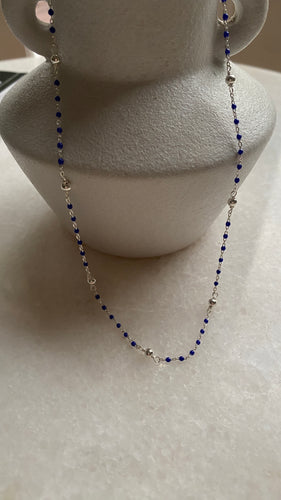Blue beads necklace
