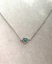 Floating turquoise bead necklace