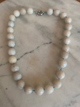 Cracked quartz bead necklace