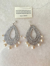 Gina crochet silver Earrings