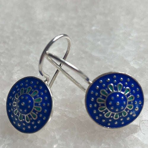 Blue and turquoise earrings