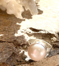 Dome fresh water pearl ring