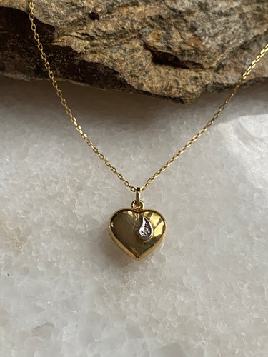 Diamond heart necklace