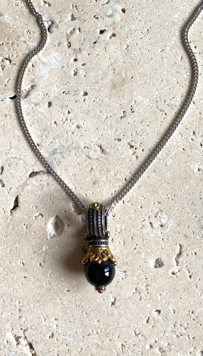 Byzantine onyx necklace