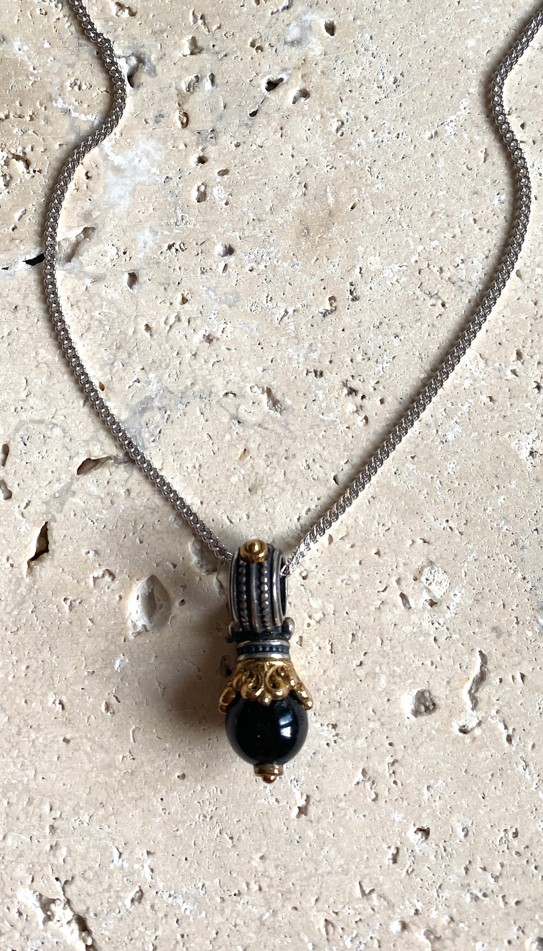 Byzantine onyx necklace