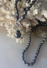 Black baroque fresh water pearl necklaces
