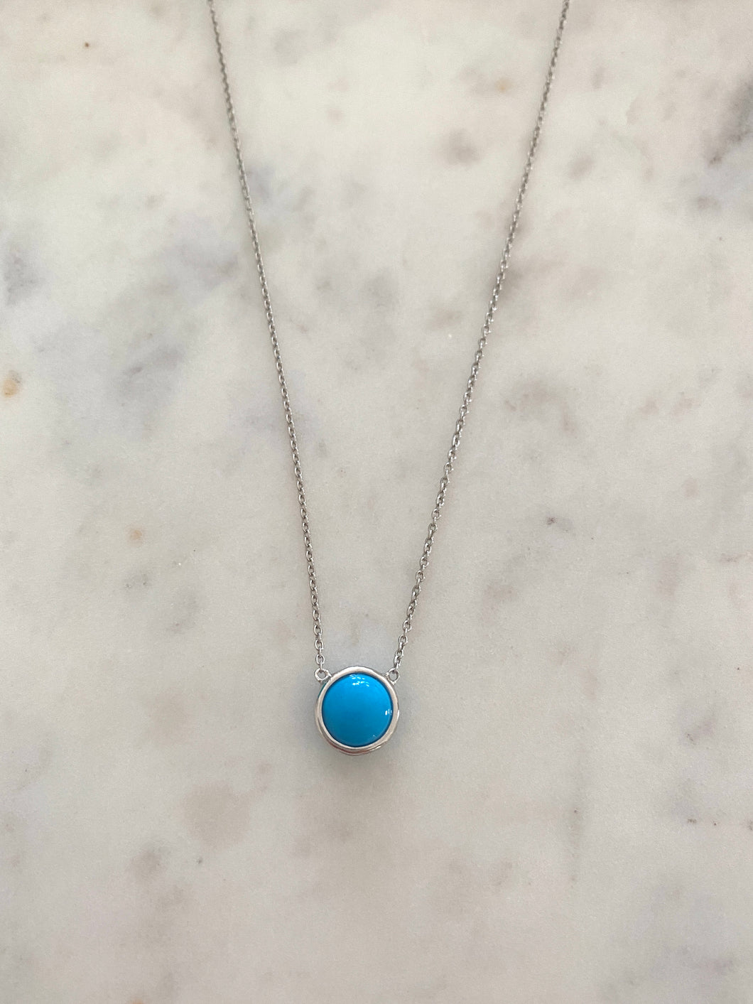 The Turquoise cabochon necklace
