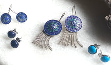 Blue and turquoise earrings