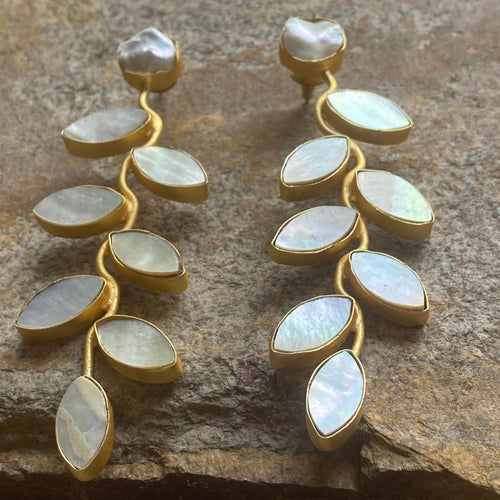 The olive leaf earrings
