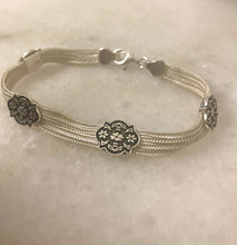 Byzantine floral  bracelet