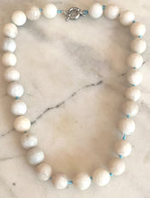 Cracked quartz bead necklace
