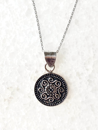Ancient Greek Shield Design necklace