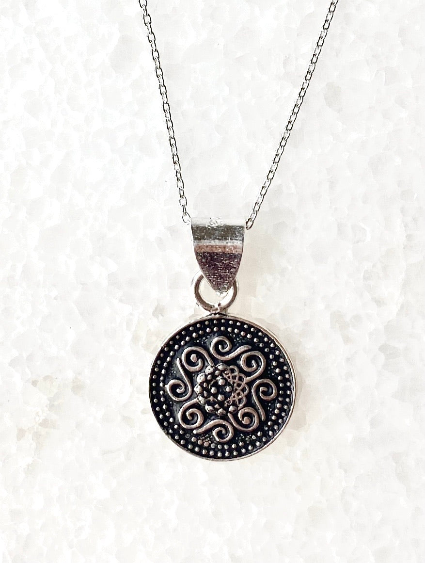 Ancient Greek Shield Design necklace