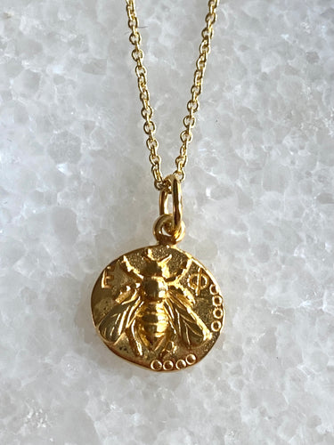 Queen Bee Coin necklace