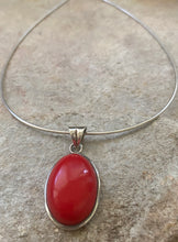 Oval Red jasper Pendant